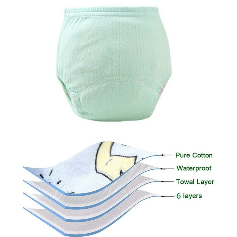 Baby 6 Packs Cotton Training Pants Reusable Toddler Potty Training