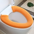 thumbnail image 5 of Cojín para asiento de inodoro cómodo y grueso de invierno, funda suave y cálida para asiento de inodoro, 5 of 5