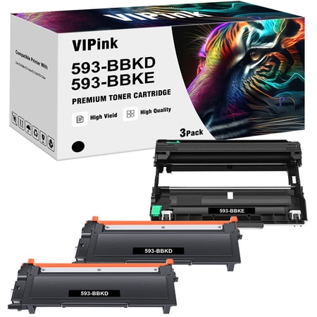 VIPink 4-Pack Compatible Toner Drum Unit Kit for Dell 593-BBKE D0310 E310dw E514dw E515dn E515dw Printer Replacement Set Black (3x Toner + 1x Drum Unit) price history on PriceWatchPro