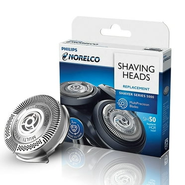 SH50 Replacement Heads for Philips Series 5000 Electric Shaver, Replacement Blades Head Fit for Phillips Series 5000, AquaTouch, PowerTouch, Pack of 3