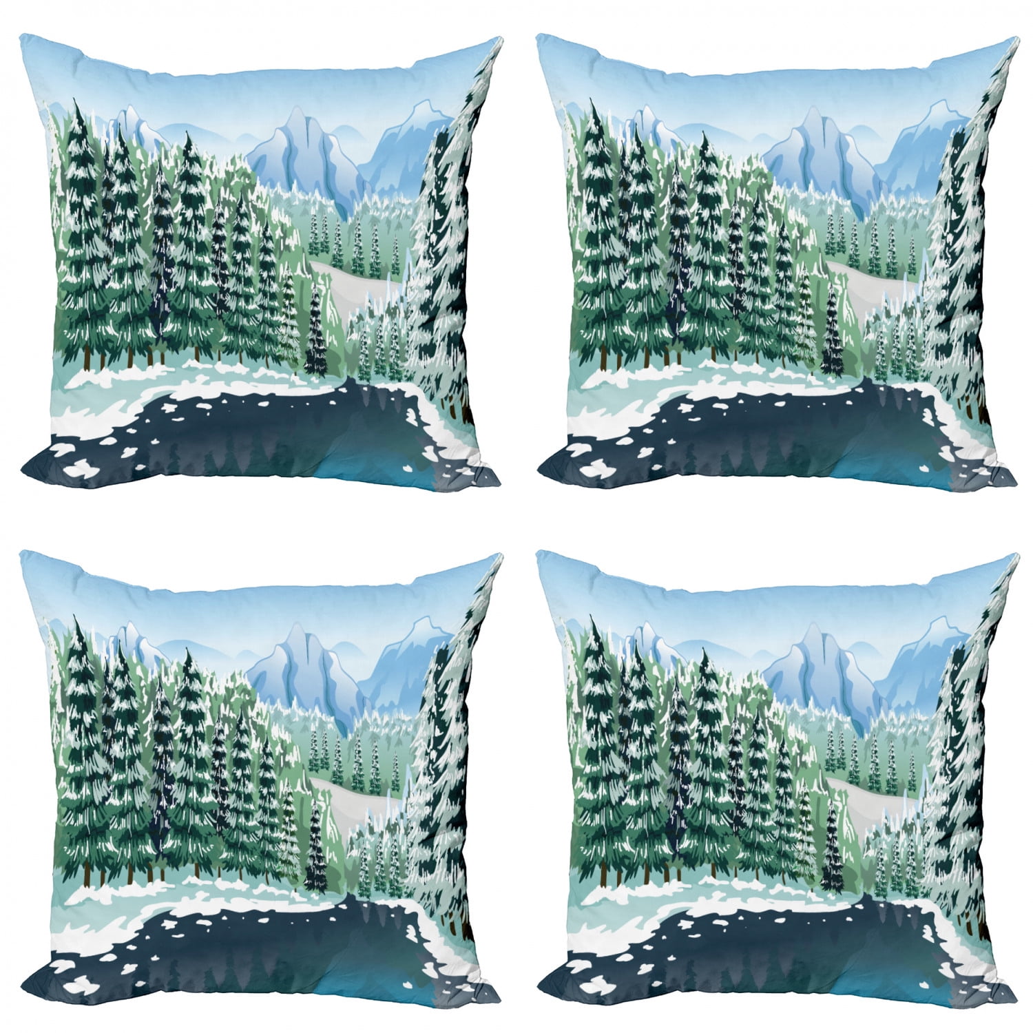 Winter Snow Landscape Large Weekender Carry-on Ambesonne Nature Gym Bag