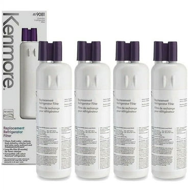 4-PACK Kenmore 9081 Refrigerator Water Filter Compatible with Kenmore Water Filter 46-9081 9081 46-9930 9930 Filter