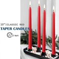 thumbnail image 4 of 14x/Set Dripless and Smokeless Tapered Candles for Home Decor 6-Hour Burning Bordeaux Candles Hand-Dipped Tapered Candle, 4 of 5