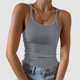 thumbnail image 2 of Camiseta sin mangas de cuero sintético con cuello en V para mujer: camisola lisa, ligeramente elástica, para llevar en ocasiones informales o fiestas, varias tallas, 2 of 5