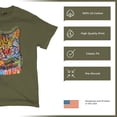 thumbnail image 4 of Tee Hunt If Cats Could Talk They Wouldn't T-Shirt Cute Dean Russo Men's Tee, Military Green, Large, 4 of 5