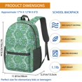 thumbnail image 3 of Paisley and Floral White Pattern 17" Waterproof Oxford School Backpacks for Teens, S-Shape Padded Straps, for School, Travel, Hiking, Camping, 3 of 5