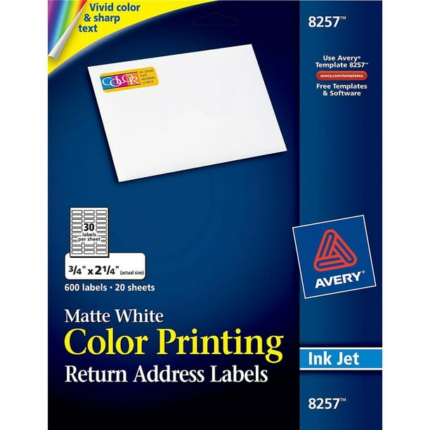 Vibrant Color Printing Address Labels