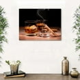 thumbnail image 6 of HFDF Bar Wall Art Whiskey Wall Decor Retro Cigar Wine Glass Pictures Liquor Still Life Canvas Prints Painting Rustic Alcohol Poster Modern for Pub Restaurant Kitchen Decoration 10x8inch Framed, 6 of 6