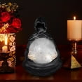 thumbnail image 6 of Halloween Suriel & Floating Bat Crystal Ball ,Suriel Bookshelf Figure Decor| Halloween Figurine, Fantasy Decor Grim Reaper Statue, Grim Reaper With Crystal Ball Creepy,Statue Bat,1SET, 6 of 7