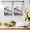 thumbnail image 3 of Mountain Peak Kitchen Towels Set of 4, Black Gray Mist Zen Modern Fantasy Absorbent Dish Towels for Kitchen, Microfiber Hand Towel, Quick Drying Tea Towel for Cleaning Decorative Dishcloths, 3 of 7