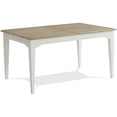 thumbnail image 2 of Riverside Furniture Myra Extendable Wood Dining Table in Natural and Paperwhite, 2 of 4