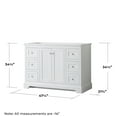 thumbnail image 5 of Wyndham Collection Wood Single Bathroom Vanity without Mirror in Dark Gray, 5 of 7