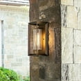thumbnail image 4 of 1 Light Medium Outdoor Wall Sconce in Craftsman-Industrial Style 7.25 inches Wide By 16.75 inches High-Warm Bronze Finish-Incandescent Lamping Type, 4 of 5