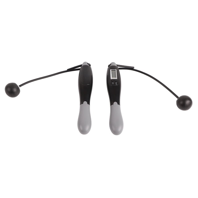 Cuerda para saltar inalámbrica para Fitness en interiores, conteo Digital electrónico, cuerda para saltar para entrenamiento, bola gris negra YUNYI BRAND Deportes
