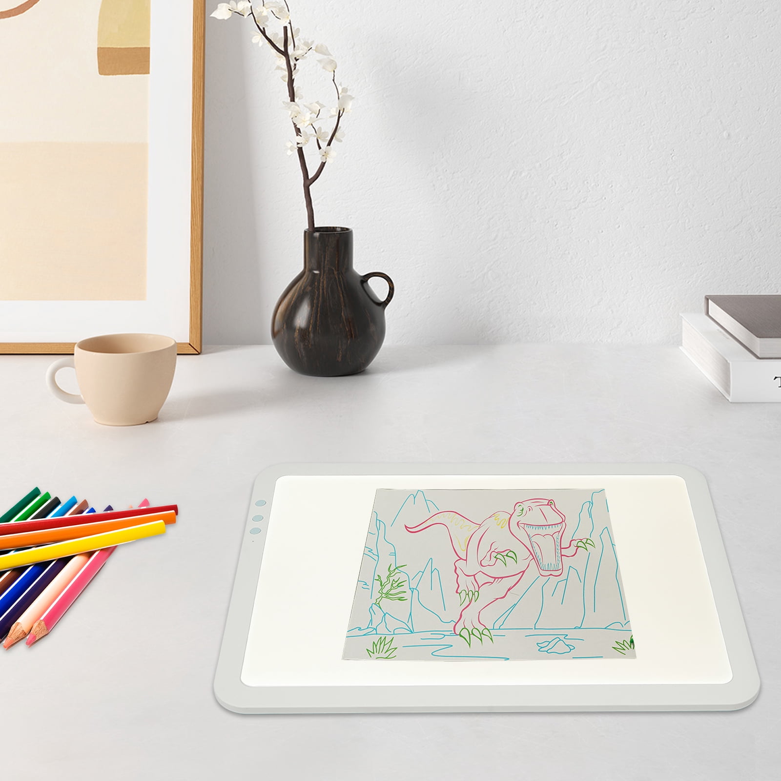 Wildnix A3 Light Pad for Drawing and Tracing with Stepless Brightness Control, Adjustable Light Temperature, USB-C Charging, Portable &