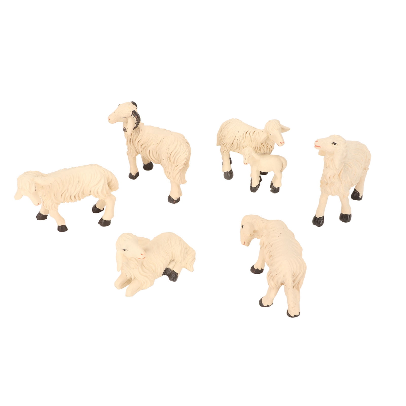 Set De 8 Figuras De Ovejas En Miniatura – Decoración De Jardín De Hadas Y Micropaisajes