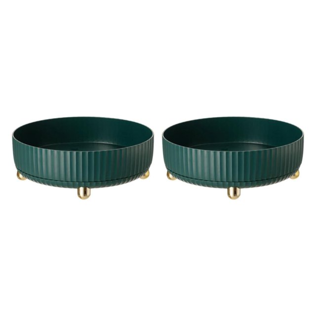 Bearachild Rotating Spice Rack Organizer Storage for Vanity Pantry Bedroom 2piezas verde