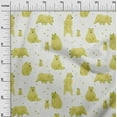 thumbnail image 3 of oneOone Viscose Jersey Lime Green Fabric Bear Quilting Supplies Print Sewing Fabric By The Yard 60 Inch Wide, 3 of 7
