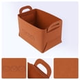 thumbnail image 2 of REGALWOVEN 3 Pack Storage Cube, Storage Bin with Handles for Shelves Closet, Collapsible Storage Basket for Organizing Clothes Books Brown 7.1*5.1*4.3in, 2 of 6
