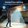 thumbnail image 3 of SSS 12W Motion Sensor Light Bulbs (100W Equivalent), 5000K Daylight, Motion Activated Light Bulb with Dusk to Dawn Sensor for Outdoor & Indoor,Porch, Stairs, Hallway, 4-Pack, 3 of 3