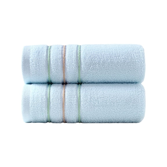 Kyusrd Hand Towels for Bathroom,Cotton Soft Absorbent Decorative Hand Towel for Face Spa Bath Gym Kitchen,Blue,35x75cm