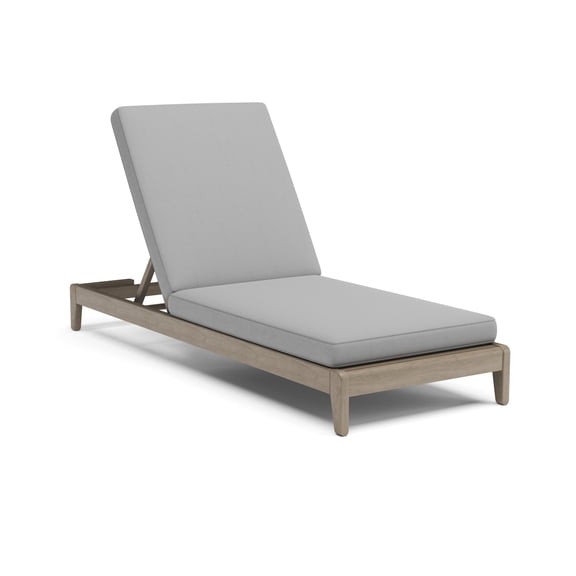 Homestyles Sustain Wood Outdoor Chaise Lounge in Gray