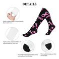 thumbnail image 5 of Sikiie Breast Cancer Awareness 1 Pairs Compression Socks for Men and Women 15-20 mmHg Running Support Socks, 5 of 7