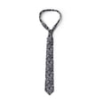 thumbnail image 4 of Necktie, Wild Animal Fashion, 3.7", Grey Ceil Blue, by Ambesonne, 4 of 4