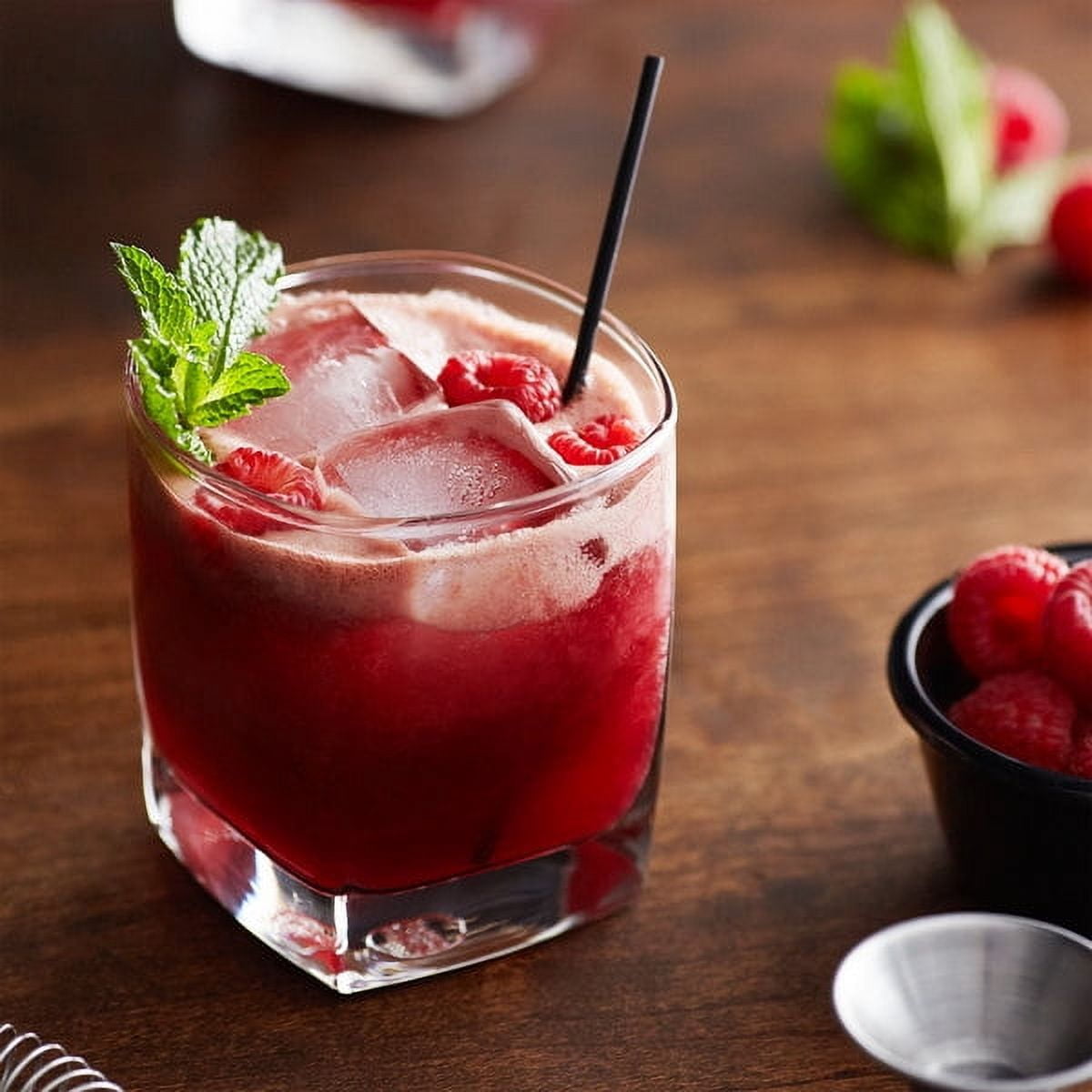Monin Fruit Puree, Raspberry, 33.8 Ounce Bottles