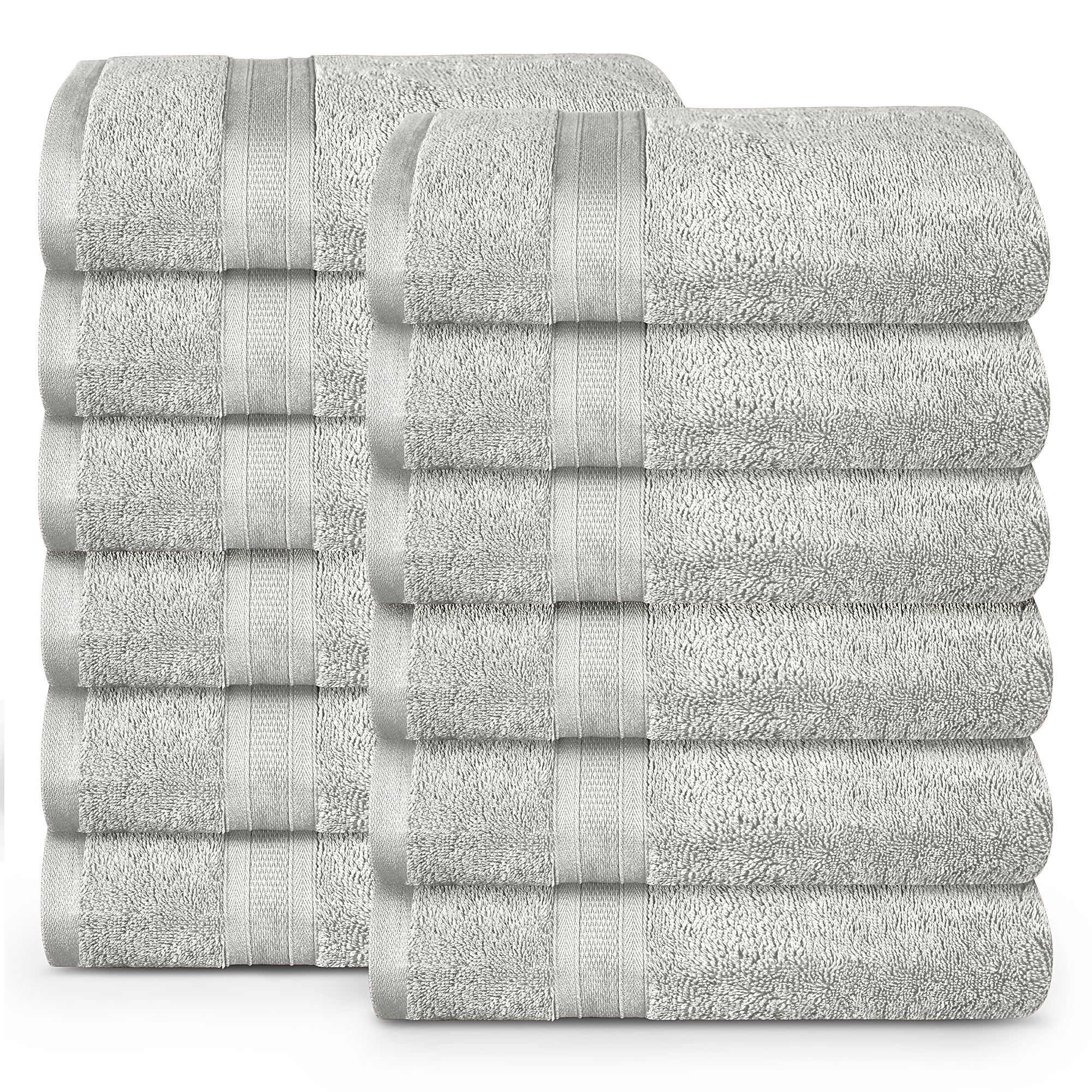 Utopia Towels Premium 700 GSM Cotton Washcloths - 12 Pack, White, 12 x 12 Inches Extra Soft Wash Cloths