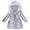 Silver, variant on yocbz Rain Jacket Kids Girl Winter Coats Heavyweight Hooded Puffer Jacket Kid Fleece Snow Outwear Silver,Size for 7-8 Years