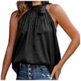 thumbnail image 1 of Birdeem Summer Women Halter Round Neck Sleeveless Leopard Print Tee Tops, 1 of 1