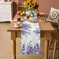 thumbnail image 2 of Eucalyptus Lavender Table Runner 48 Inches Long Farmhouse Dress Scarves, Botanical Watercolor Flowers Leaves Dining Tablerunner for Coffee Table/Kitchen Island/Party Décor, 13" x 48", 2 of 8