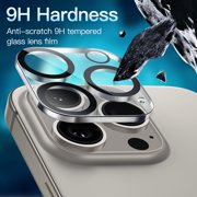 2-Pack HD Tempered Glass Camera Lens Protector for iPhone 15 Pro / iPhone 15 Pro Max
