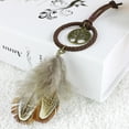 thumbnail image 4 of Adorno de llavero de plumas artesanales con colgante de atrapasueños de 3 uds para banquete de fiesta Ehuebsd Libre de BPA, 4 of 6