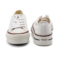 thumbnail image 7 of Victoria Girls Tribu Canvas Platform Trainers, White,13 M US, 7 of 7