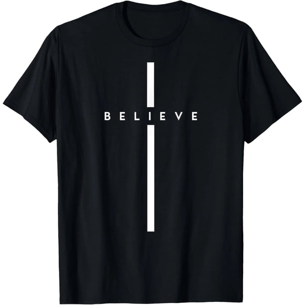 Camiseta de Mujer Cristiana con Diseño de Cruz y Jesús para Pascua