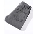 thumbnail image 6 of Punk Jeans for Men Distressed Straight Leg Denim Pants Washed Jean Regular Fit Trousers Casual Loose Y2K Streetwear, 6 of 6