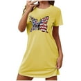 thumbnail image 2 of WJHWSX Womens Nightgown,Nightgowns for Women,Comfort Fit,Moisture Wicking,Printed,Yellow,S(US:4), 2 of 7