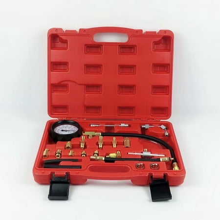 VicTsing 0-140 PSI Manometer Fuel Injection Pressure Tester Kit with Case Gauge Kit for Gasoline-driven Car Truck RV SUV
