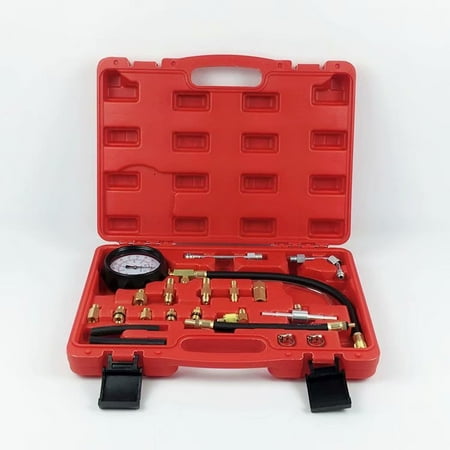 VicTsing 0-140 PSI Manometer Fuel Injection Pressure Tester Kit with Case Gauge Kit for Gasoline-driven Car Truck RV SUV