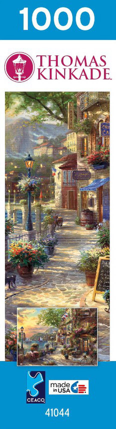 Ceaco 1000-Piece Thomas Kinkade French Riviera Cafe Interlocking Jigsaw Puzzle