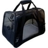 ALEKO PCBBK Luxurious Foldable Heavy-Duty Portable Pet Home Traveler with Soft Cozy Insert Mat, Black