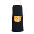 thumbnail image 1 of Orange Volume Mexico Totems Ancient Civilization Apron Bib Sarong Cooking Baking Kitchen Pocket Pinafore, 1 of 3