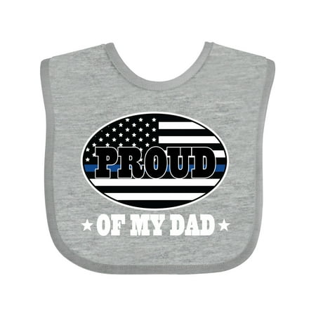 

Inktastic Law Enforcement Dad Police Officer Gift Baby Boy or Baby Girl Bib