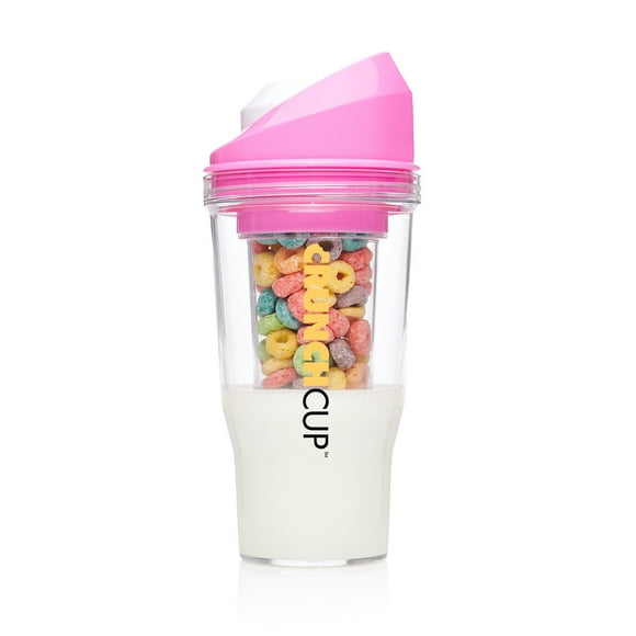 The CrunchCup - Rose - une Tasse de Céréales Portable Garde Vos Céréales Croustillantes