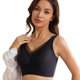 thumbnail image 1 of Sujetador YJSPBL sin aros para espalda, alisa la grasa, negro 34D, para mujer, 1 of 7