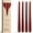 Dark Red, variant on Leor & Lair Ivory Taper Candles - 4 Pack 10" Cream Candlesticks for Home, Holiday, Wedding