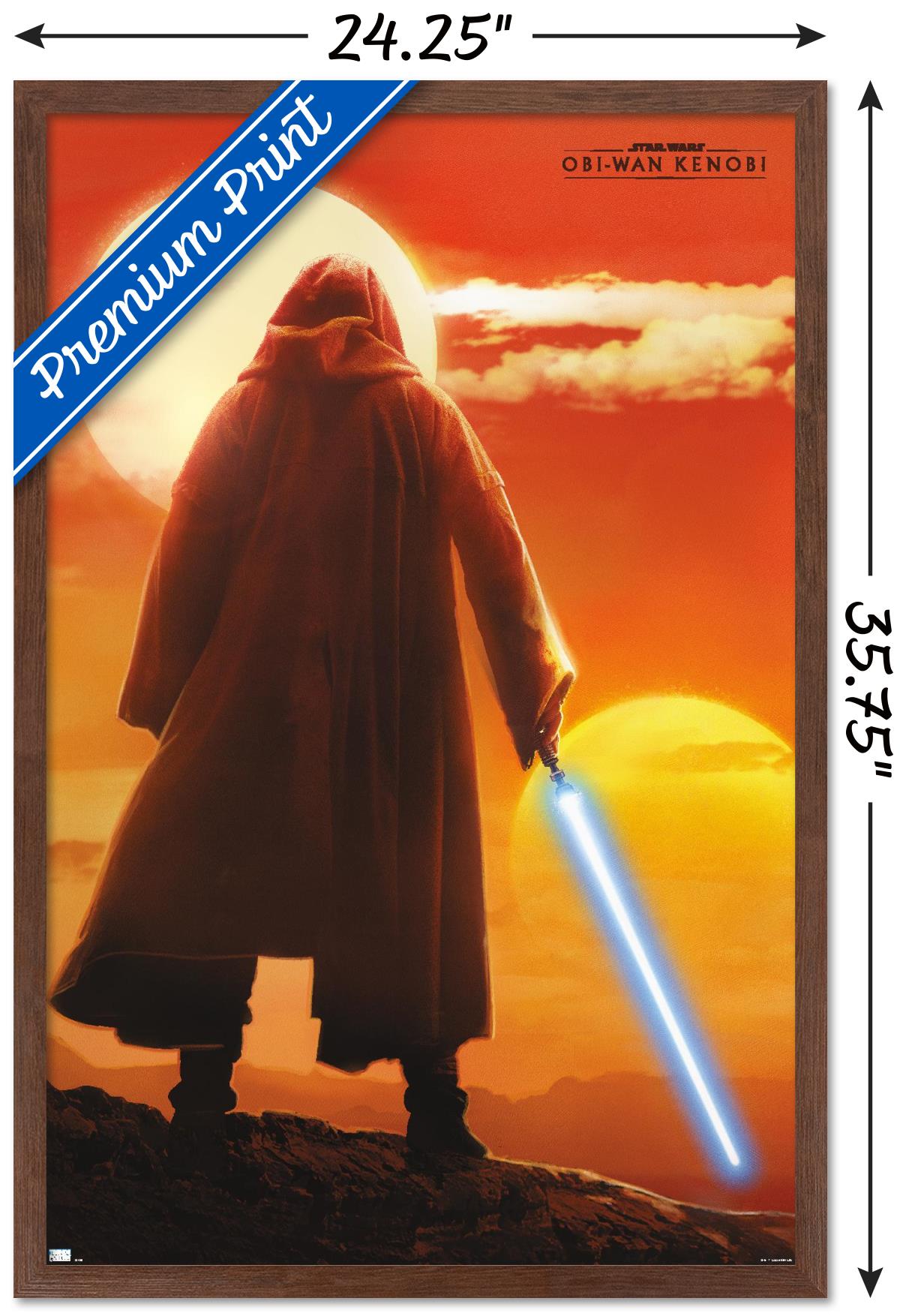 Star Wars: Obi-Wan Kenobi - Two Suns Wall Poster, 22.375" x 34" Framed