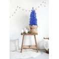 thumbnail image 4 of Perfect Holiday 3 Ft Noble Fir Pencil Christmas Tree, 143 Tips with Plastic Stand, Blue, 4 of 6